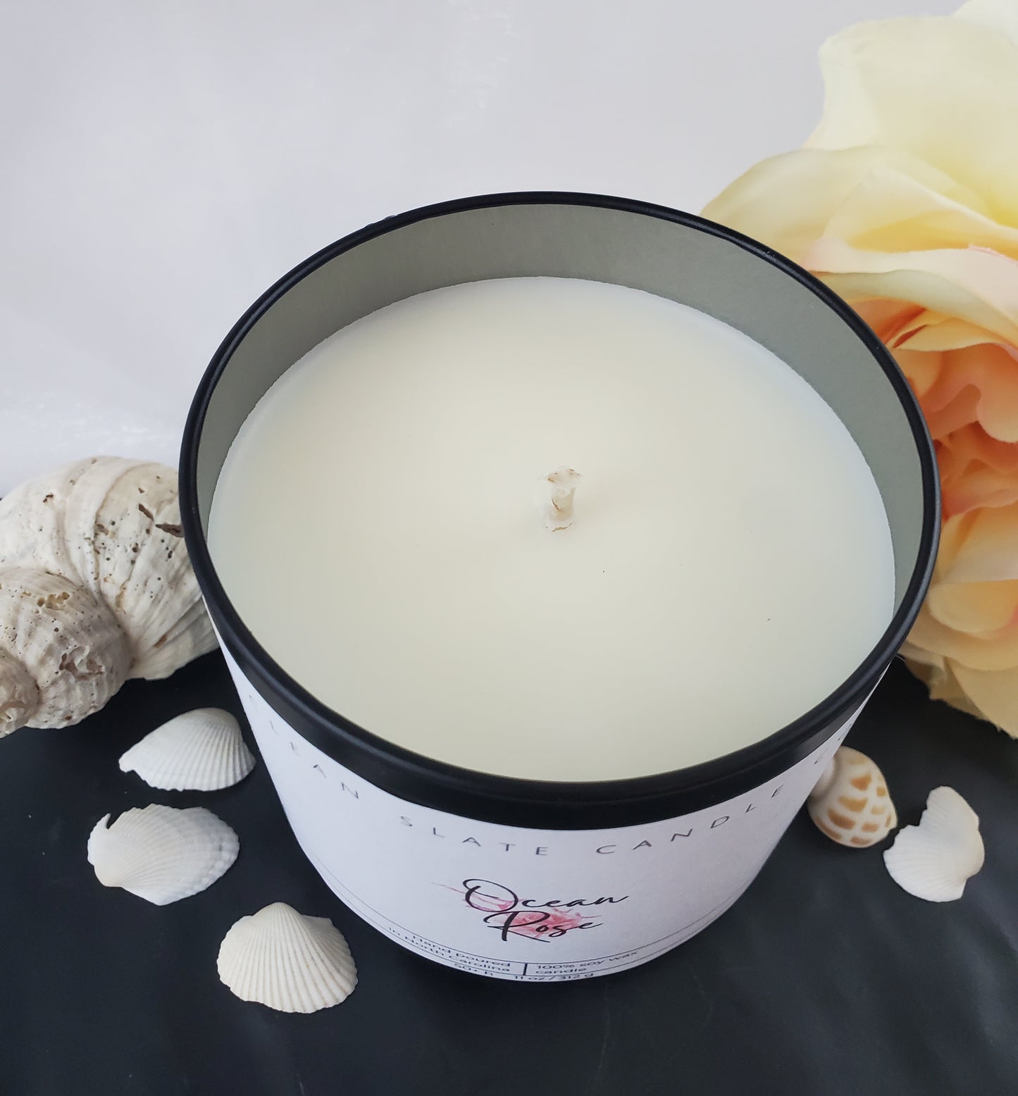 Ocean Rose Soy Scented Candle 11 oz