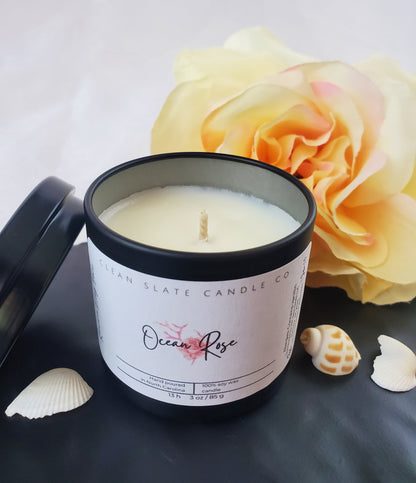 Ocean Rose Soy Scented Candle 3 oz