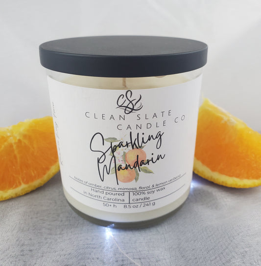 Sparkling Mandarin Soy Scented Candle 8.5 oz