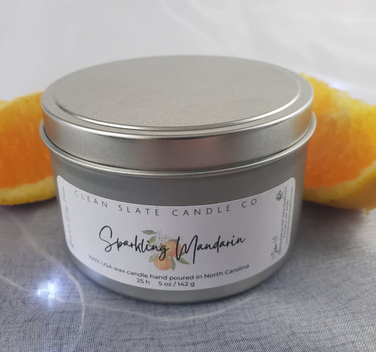 Sparkling Mandarin Soy Scented Candle 5 oz