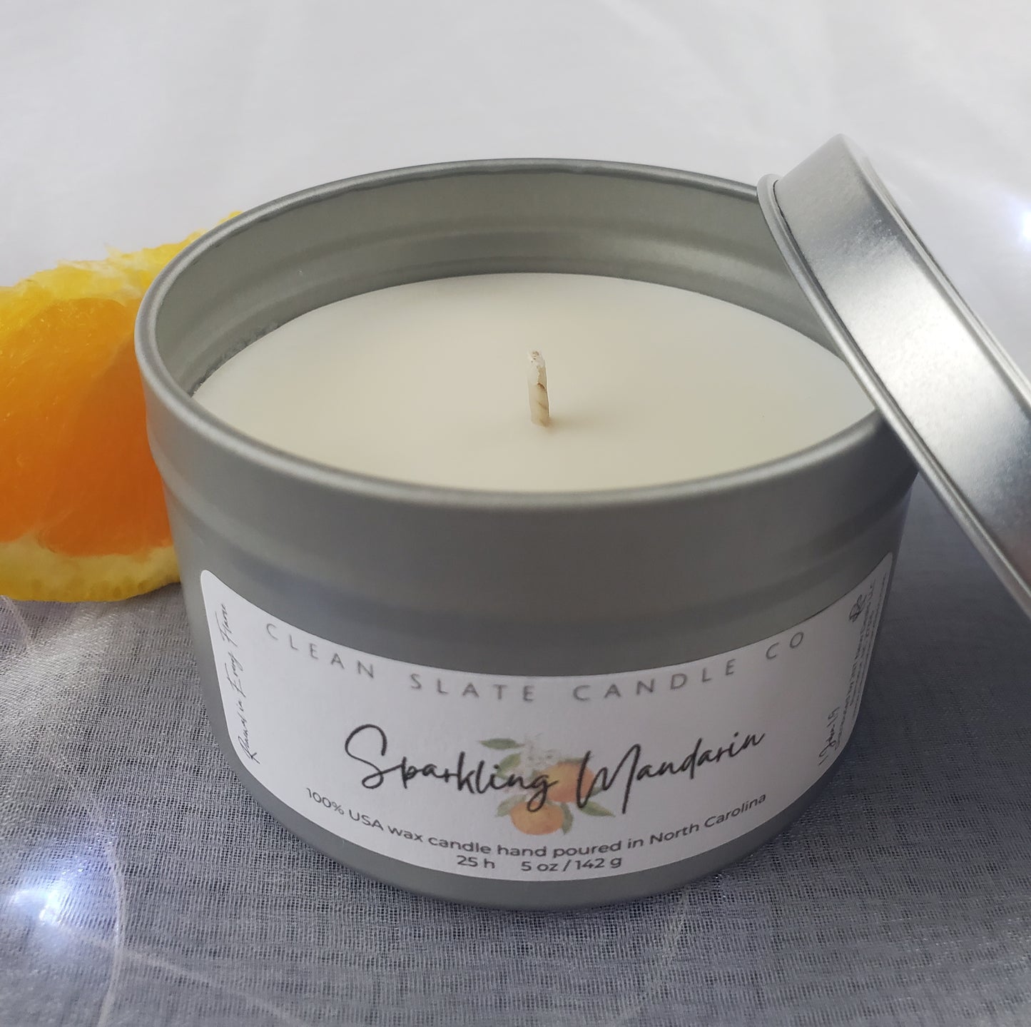 Sparkling Mandarin Soy Scented Candle 5 oz