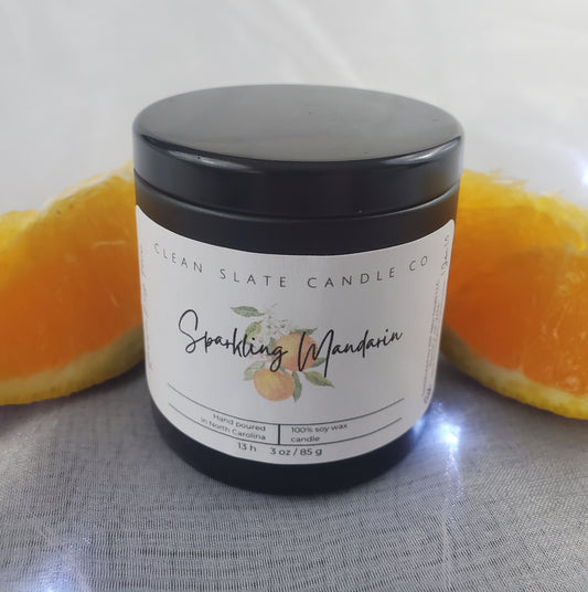 Sparkling Mandarin Soy Scented Candle 3 oz