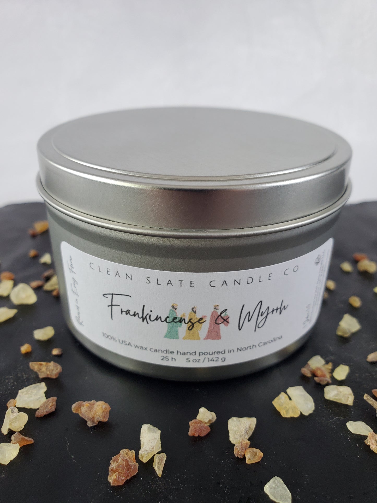 Frankincense & Myrrh Soy Scented Candle 5 oz