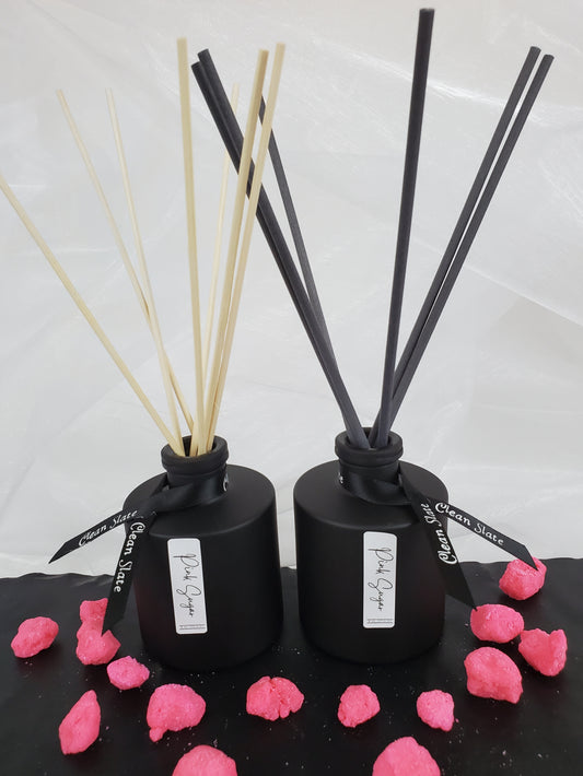 Pink Sugar Matte Black Round Reed Diffuser 6 oz