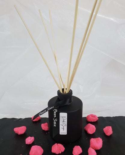 Pink Sugar Matte Black Round Reed Diffuser 6 oz