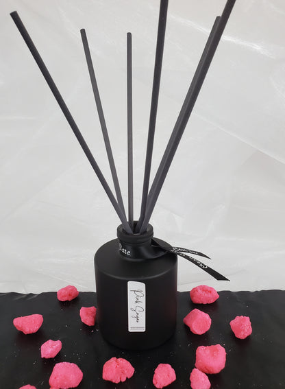 Pink Sugar Matte Black Round Reed Diffuser 6 oz