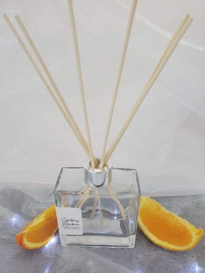 Sparkling Mandarin Clear Square Reed Diffuser 6.7 oz