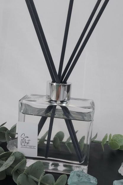 Sea Mist Clear Square Reed Diffuser 6.7 oz