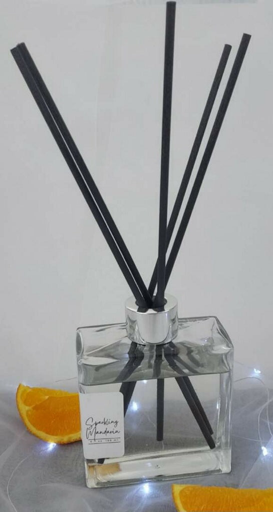 Sparkling Mandarin Clear Square Reed Diffuser 6.7 oz